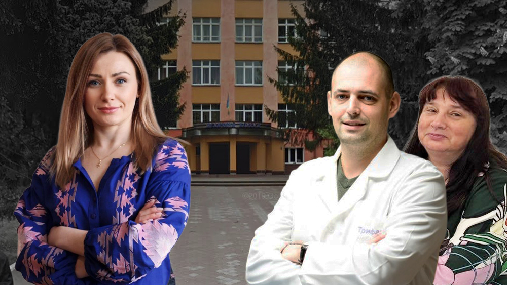Завідувачка відділення фармації  Аліна Дейнека, завідувач відділення стоматології, сестринської справи Дмитро Лисиця, начальниця навчально-методичного відділу Інесса Хмеляр