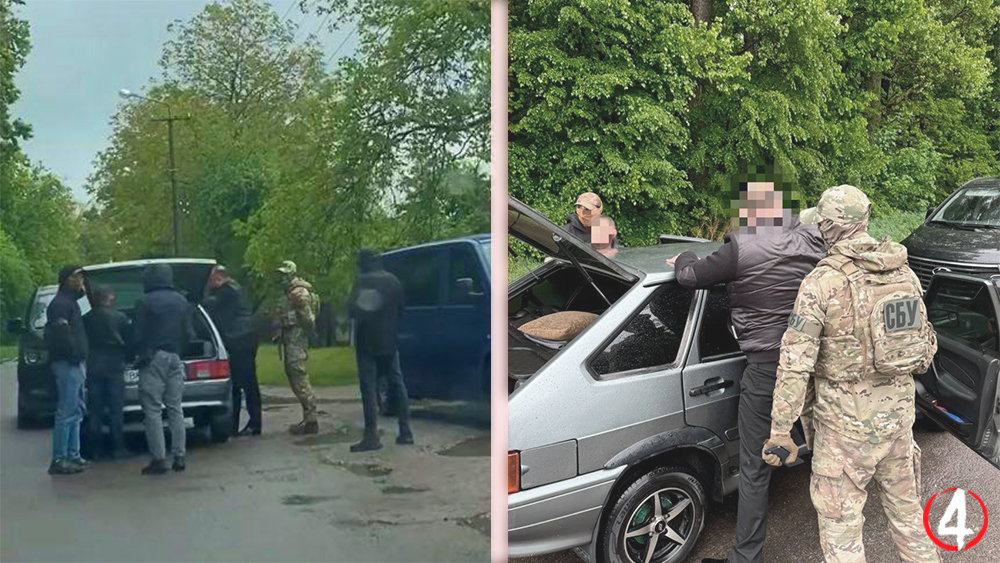Колаж затримання голови громади