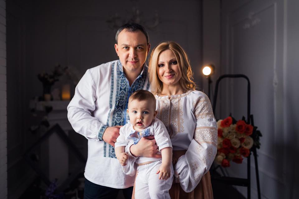 Олексій Муляренко х дружиною Наталією та молодшим сином